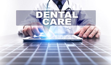Dental care on tablet screen