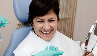 Carrollton dental services woman smiling