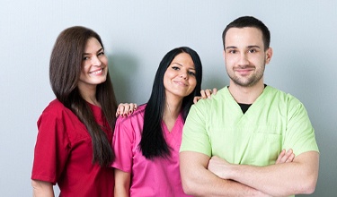 Team of dental employees